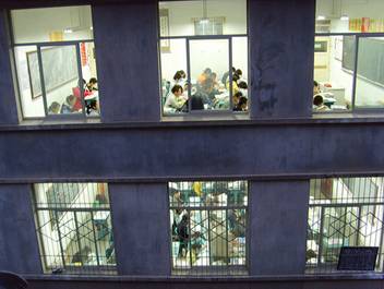 Chinese students taking the gaokao
