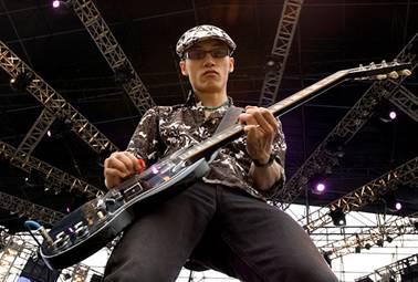 Musician Xiao Rong of Chinese punk rock band Brain Failure